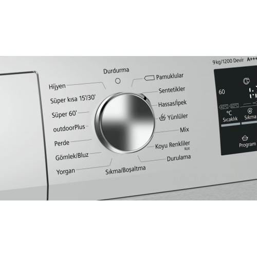 SIEMENS WM12T48STR 9 KG 1200 DEVİR ÇAMAŞIR MAKİNESİ